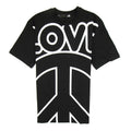 Love Moschino Love Peace Cotton T-shirt Black/White