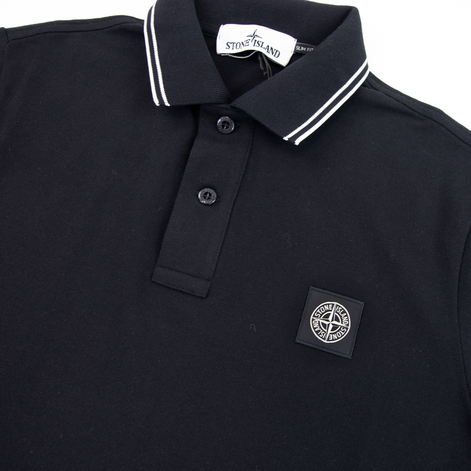 Stone Island 22S18 Slim Fit Polo Shirt Black V0029 | ONU – Onu