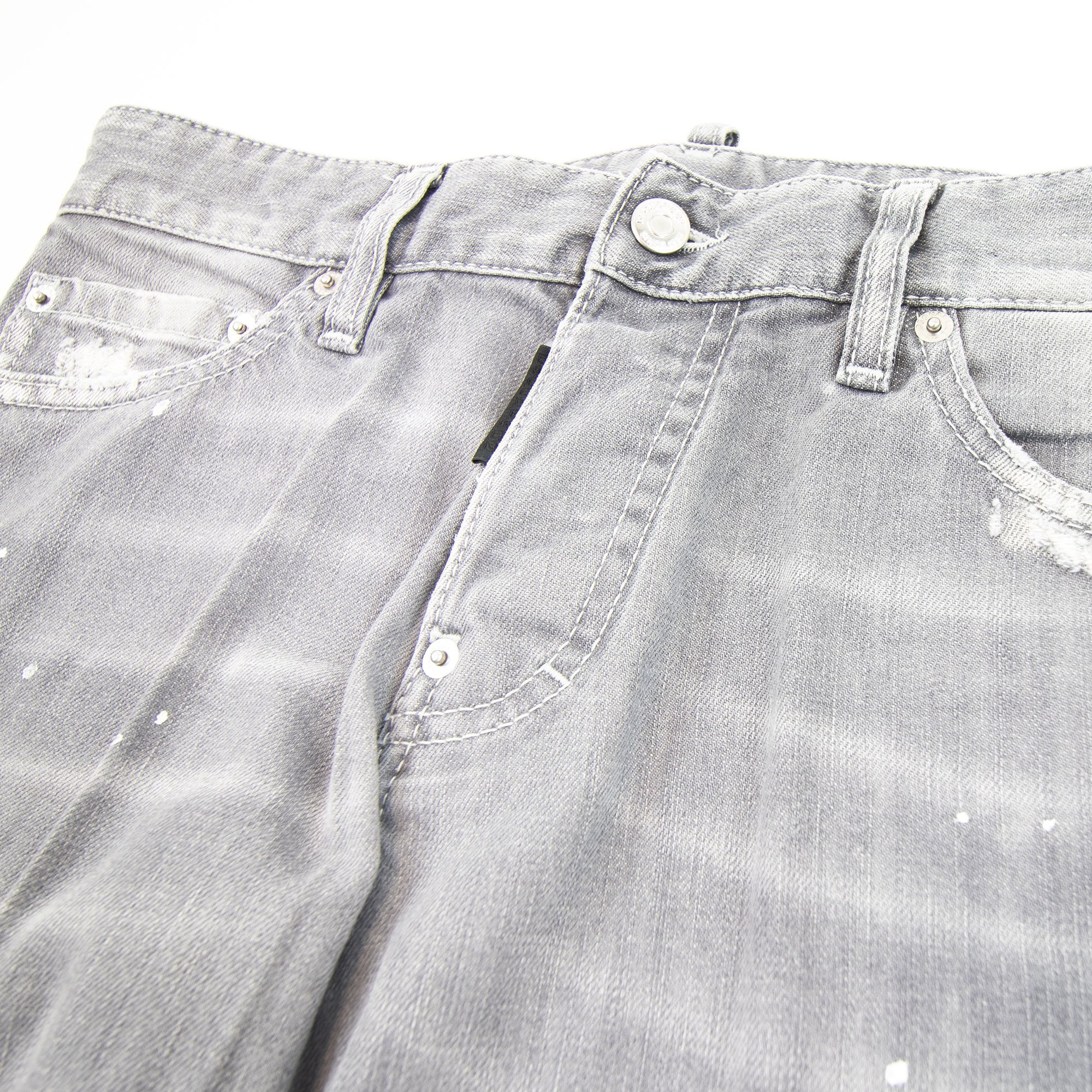Dsquared2 Grey Denim Slim Jeans Grey