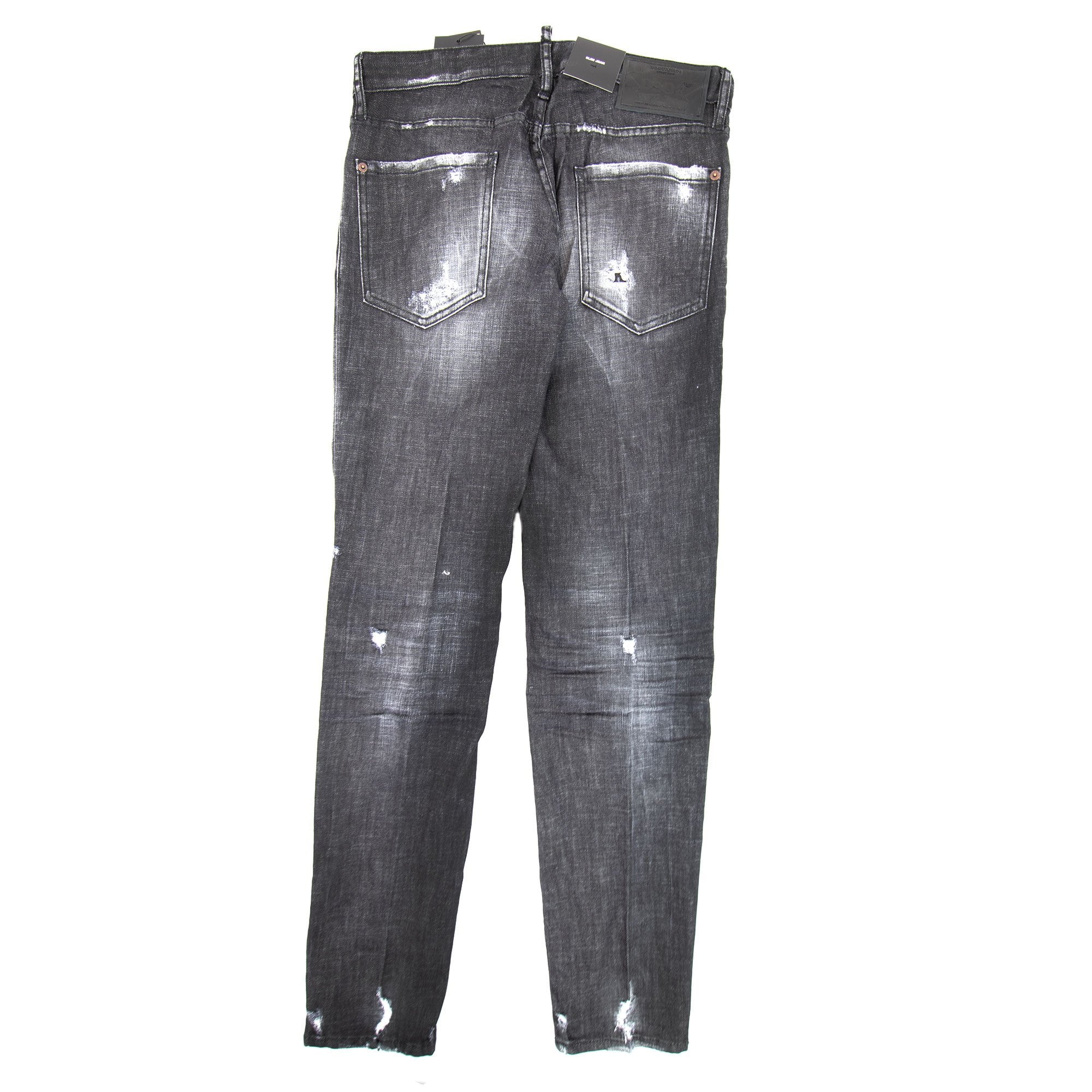 Dsquared2 Black Worked Slim Jeans Black