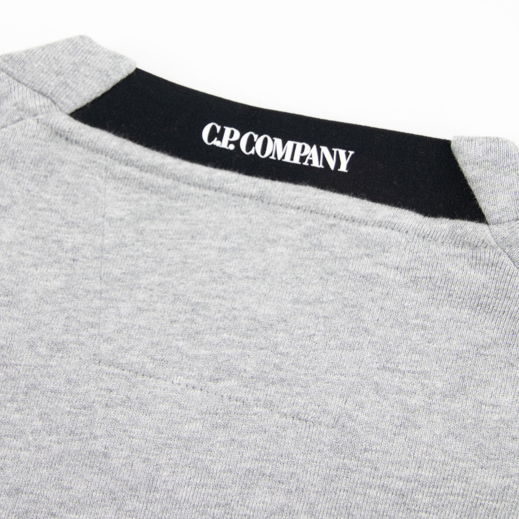 CP Company Diagonal Raised Fleece Lens Crew Sweatshirt Grey M93