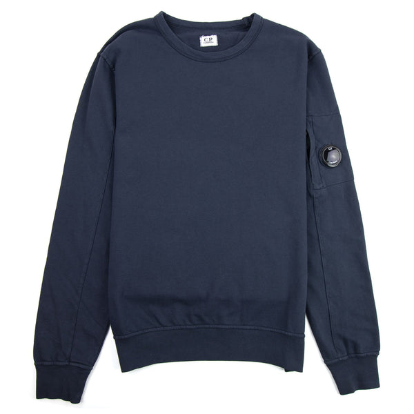 CP Company Light Fleece Lens Crew Sweatshirt Navy 888 | ONU – Onu