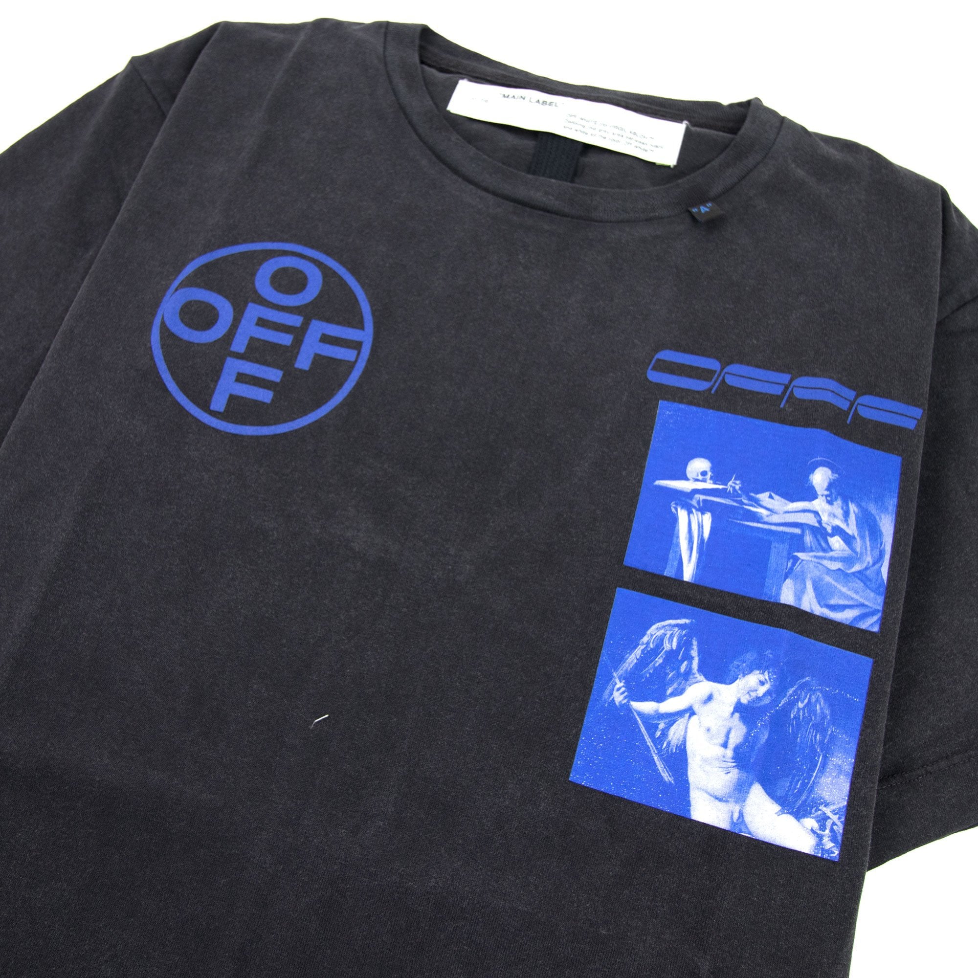 Off White Hardcore Caravaggio Jersey T-shirt Black/blue | ONU – Onu