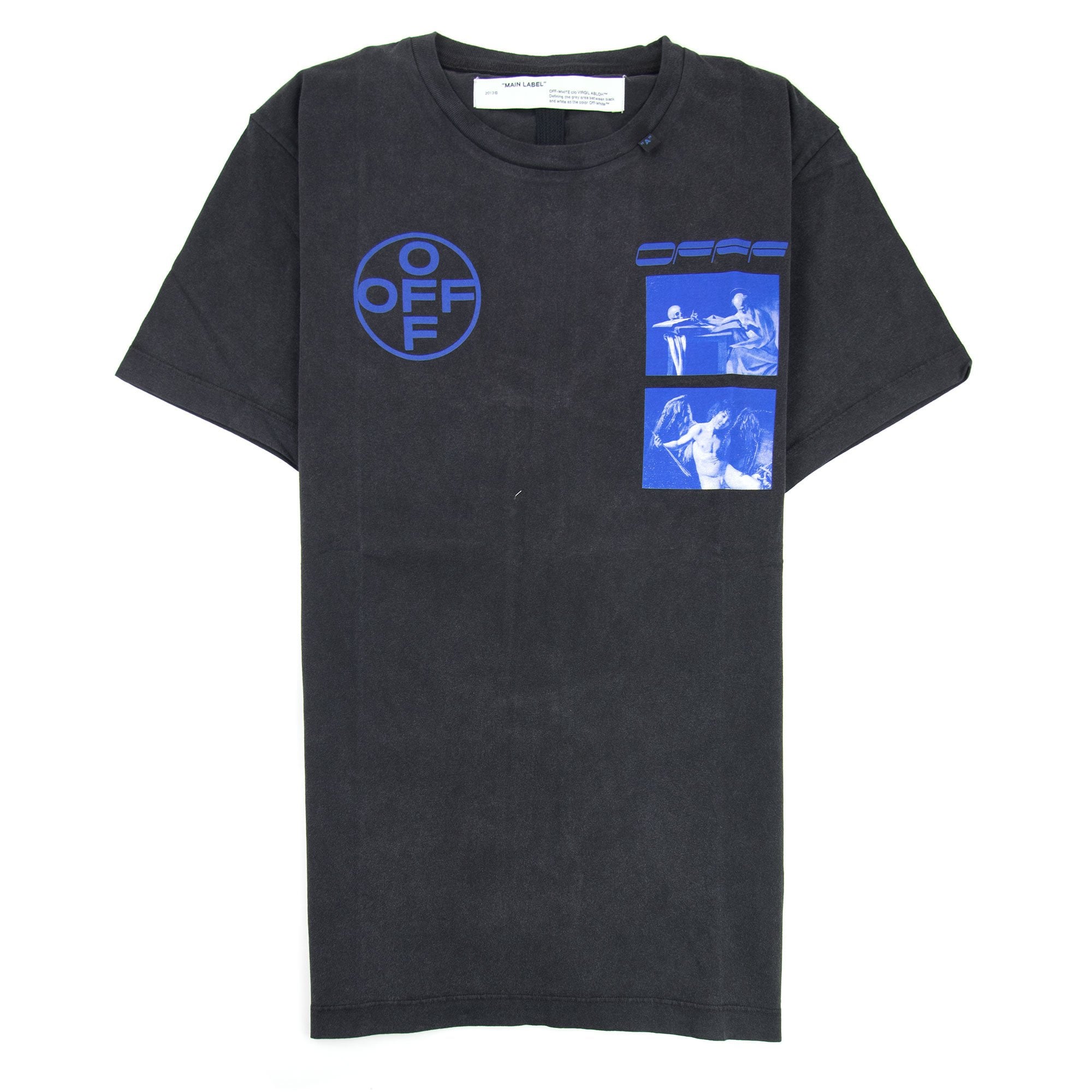 Off White Hardcore Caravaggio Jersey T-shirt Black/blue | ONU – Onu