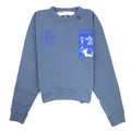 Off White Hardcore Caravaggio Oversized Sweatshirt Indigo Blue