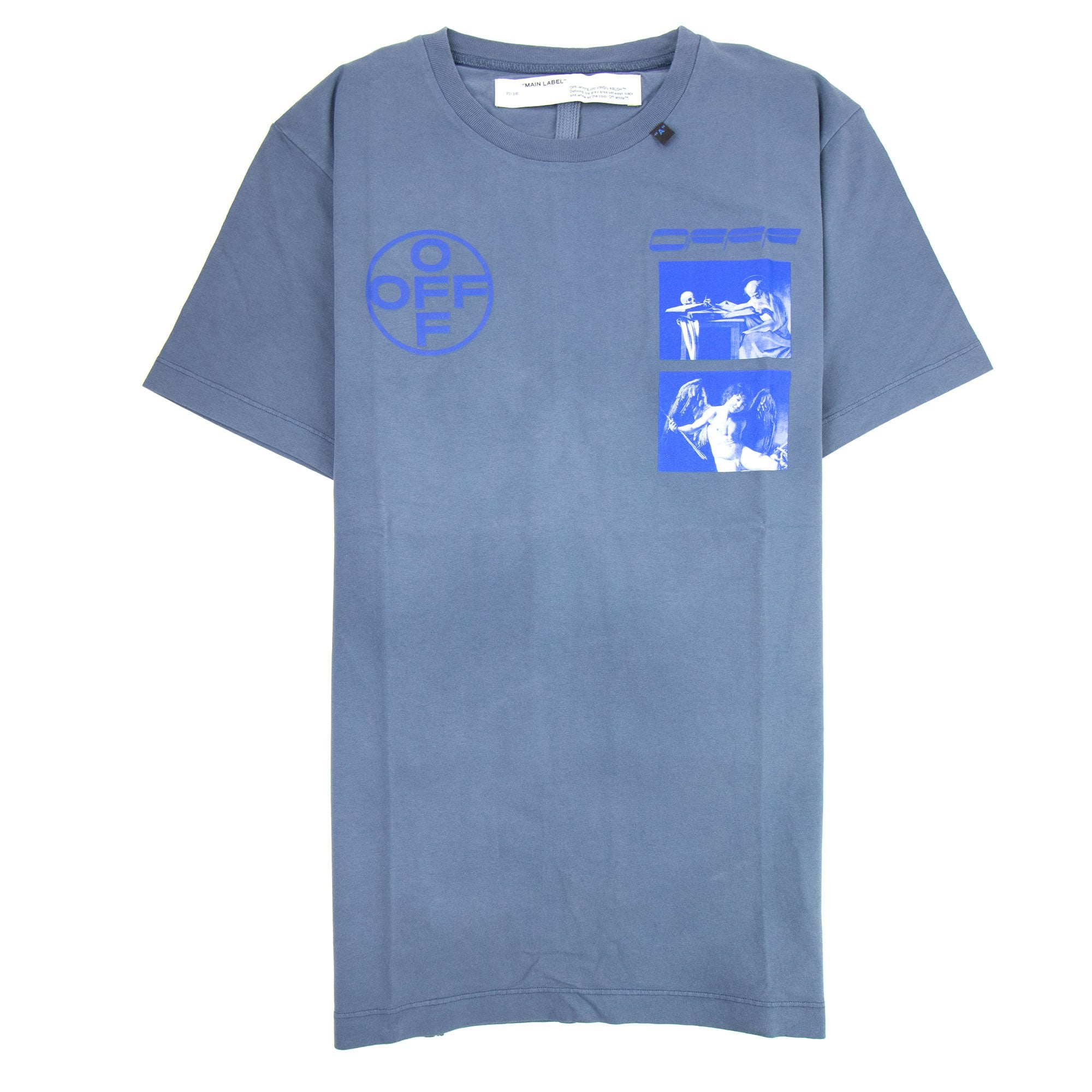 Off White Caravaggio S/S T-Shirt Indigo Blue