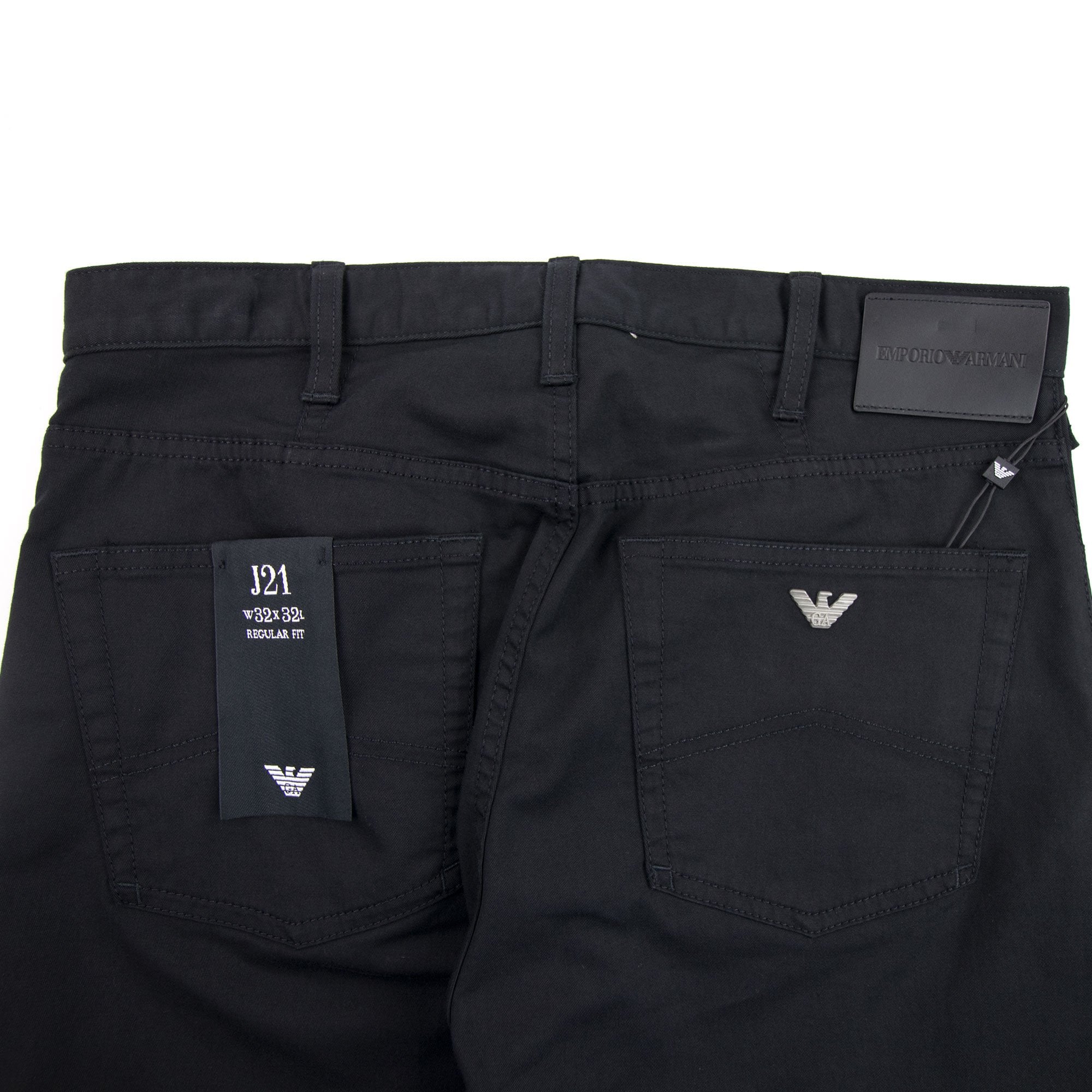 Emporio Armani Stretch Cotton Gabardine J21 Jeans Nero 0999