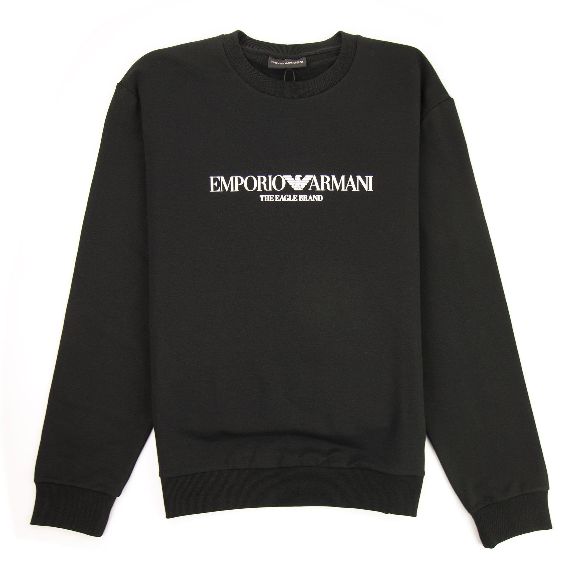 Emporio Armani Logo Print Sweatshirt Black 999