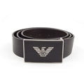 Emporio Armani Vintage Eagle Logo Cintura Belt Dark Tan