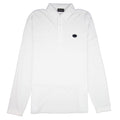 Emporio Armani Collar Logo Long Sleeve Polo White