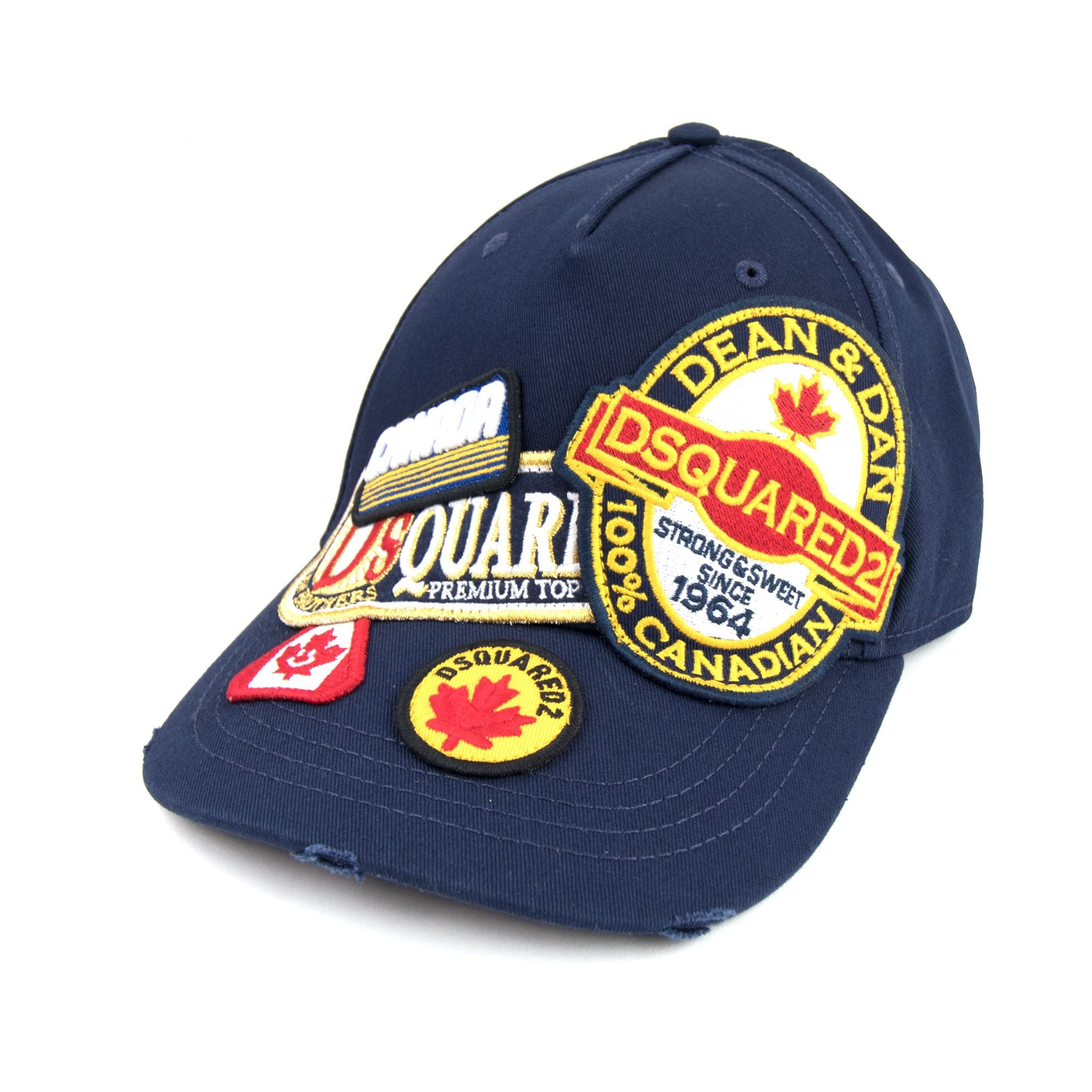 Dsquared2 Patch Cargo Baseball Cap Navy