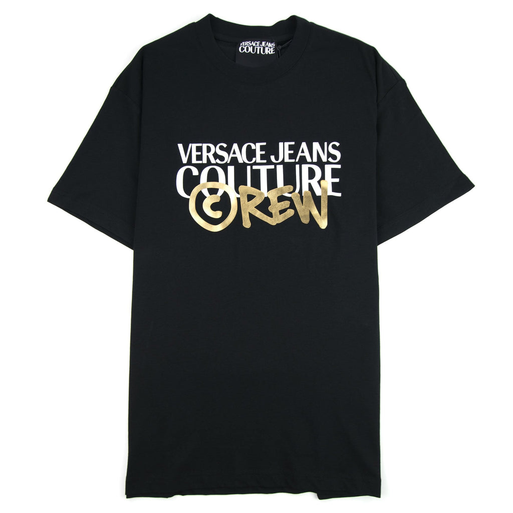 Versace Jeans Couture Crew Logo T Shirt Black