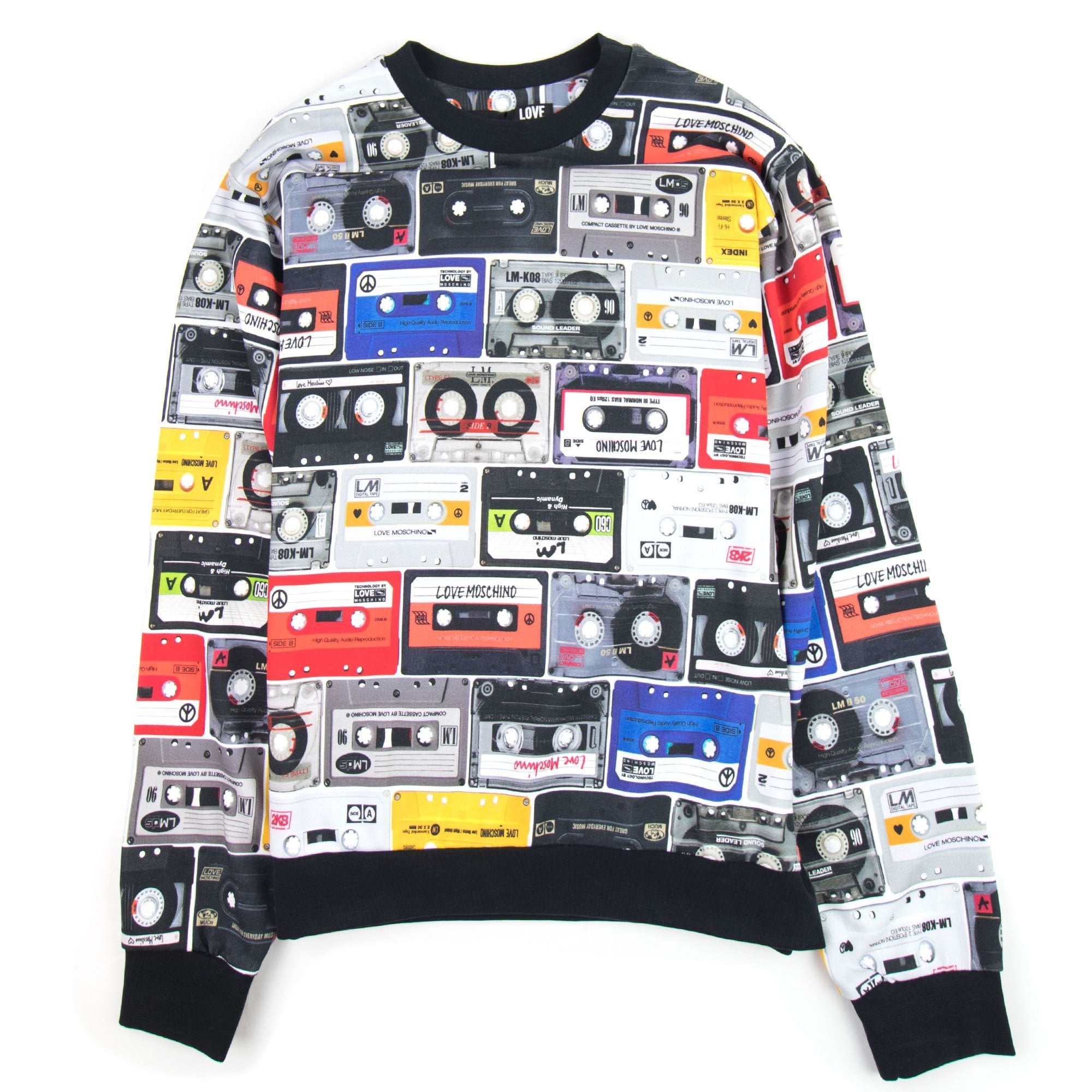 Love Moschino All Over Cassette Printed Sweatshirt Multi