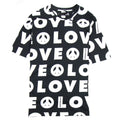 Love Moschino All Over Love Printed T-Shirt Black/white