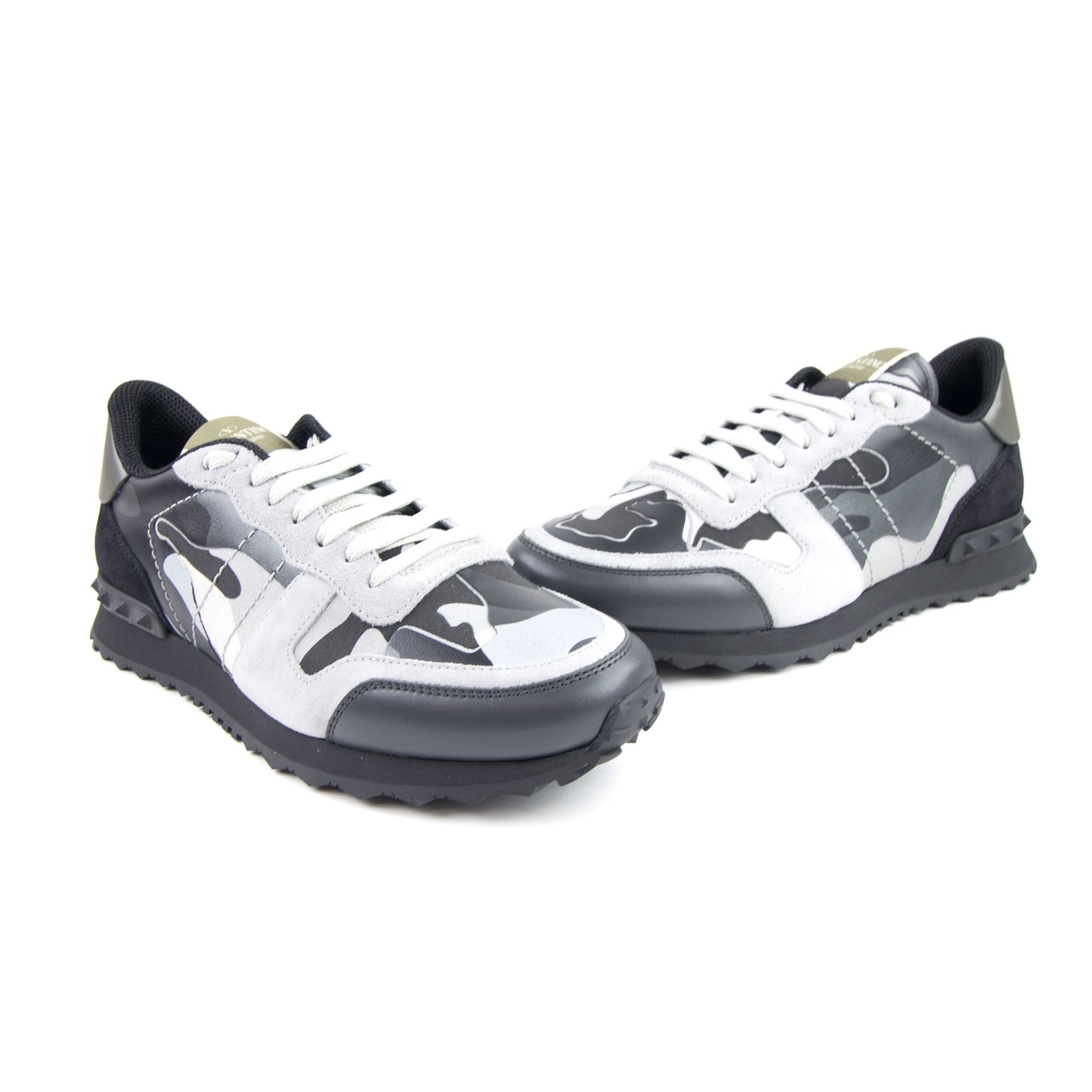 Valentino Rockrunner Camouflage Sneaker Grey/Black IJ7