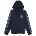 Emporio Armani Starry Side Stripes Zipped Sweatshirt Navy Blue 0922