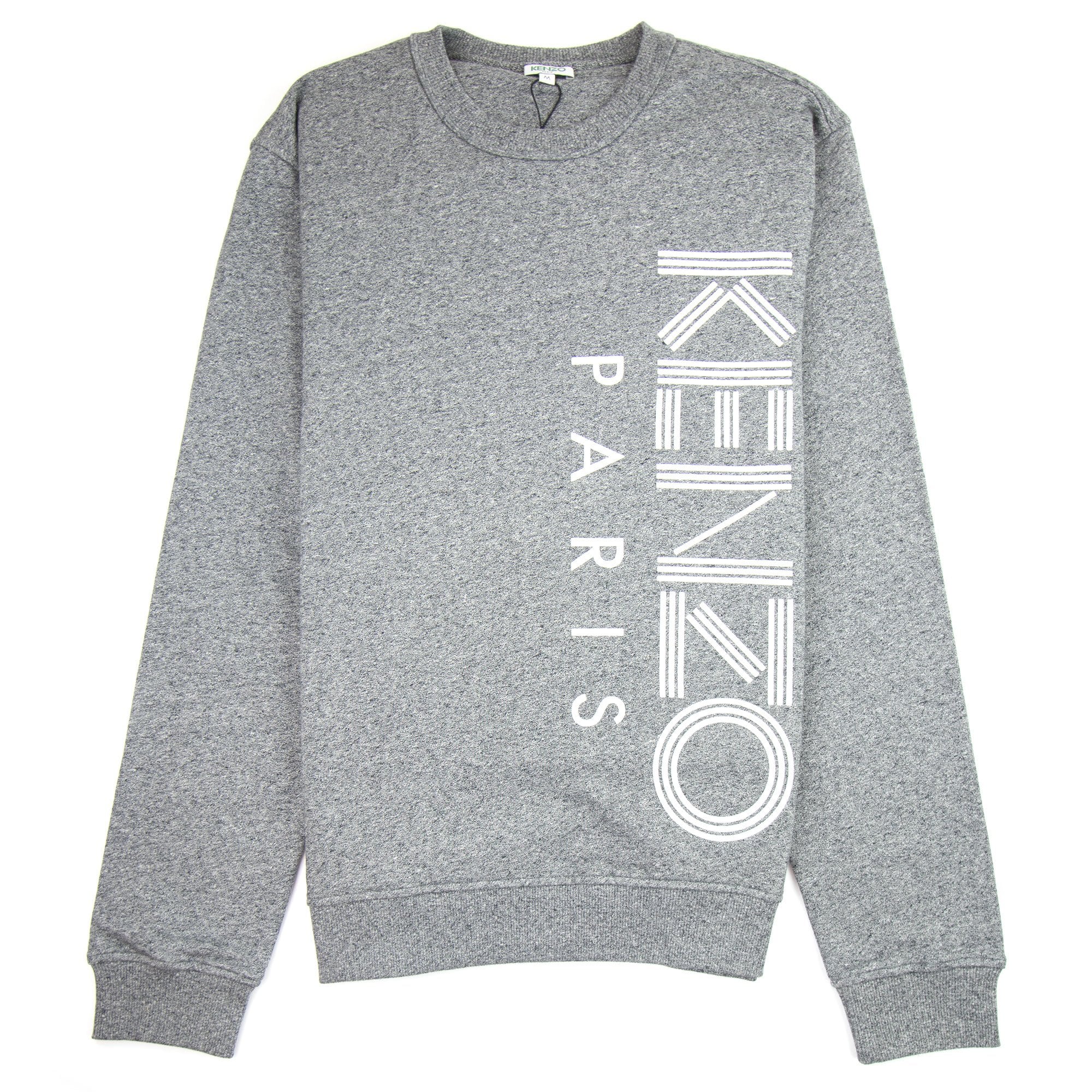 Kenzo Side Paris Logo Sweatshirt Marl Grey