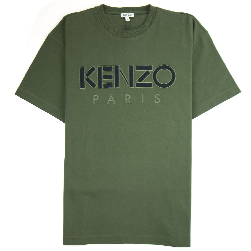 Kenzo Mesh Logo Heavyweight T-shirt Khaki