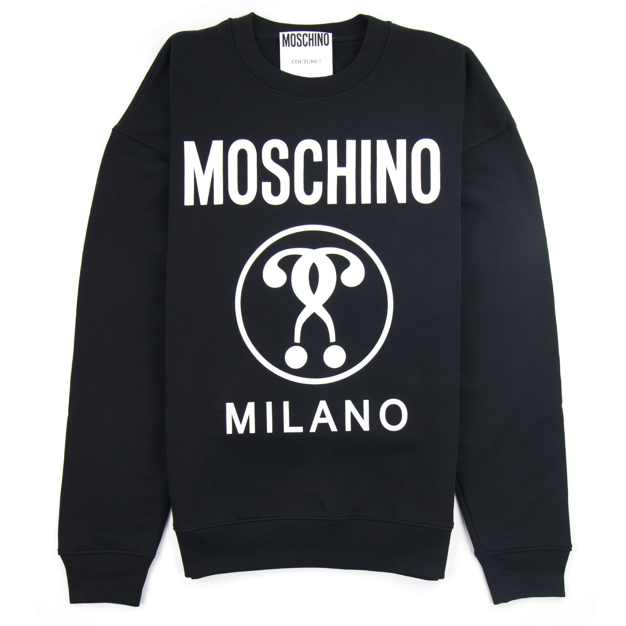 Moschino Couture Double Question Mark Sweatshirt Black