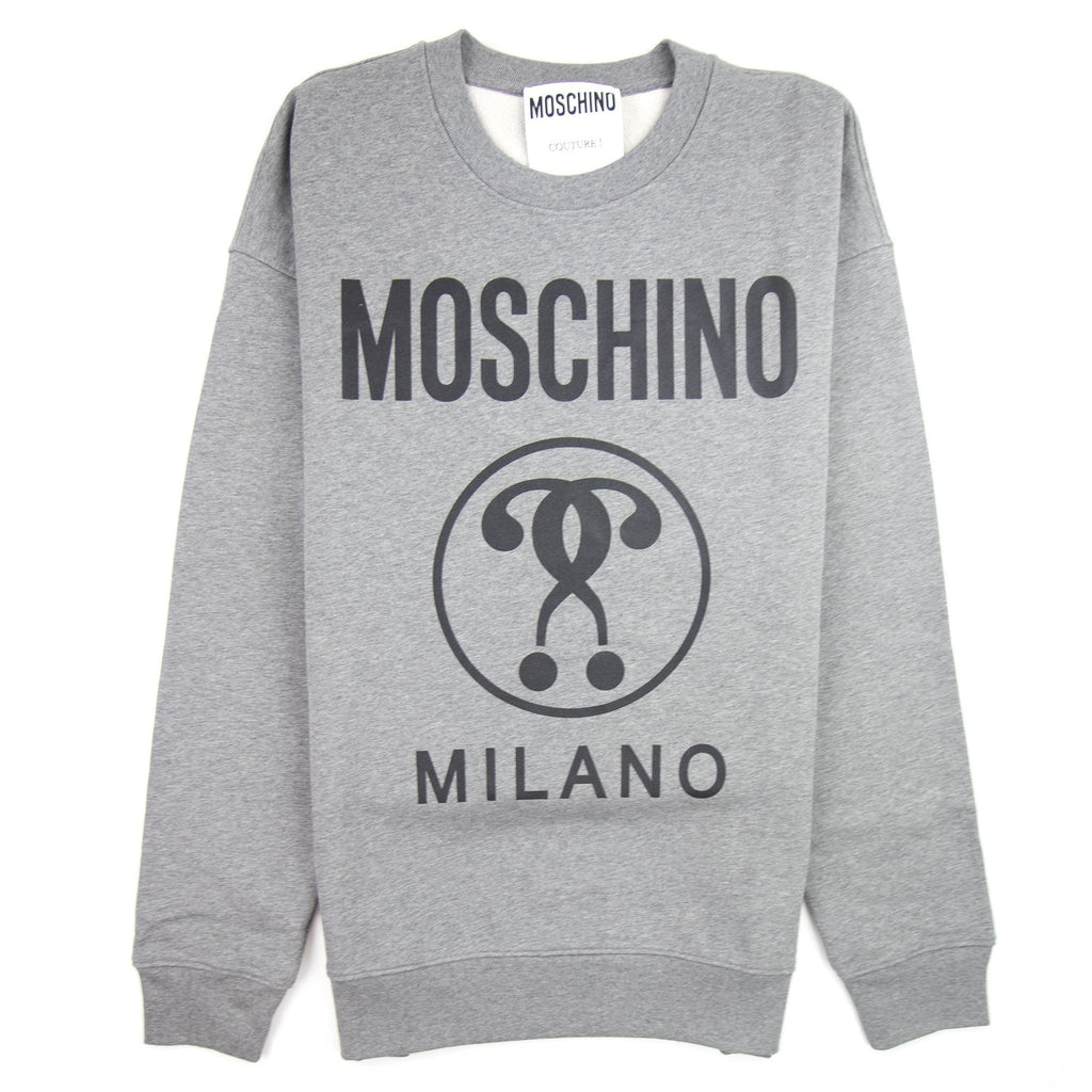 Moschino Couture Double Question Mark Sweatshirt Grey