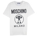 Moschino Couture Double Question Mark Jersey T-shirt White