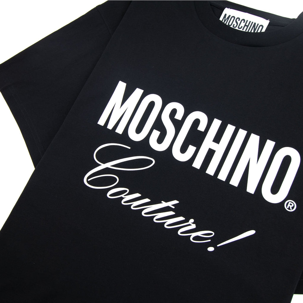 Moschino Couture Script Logo T-shirt Black