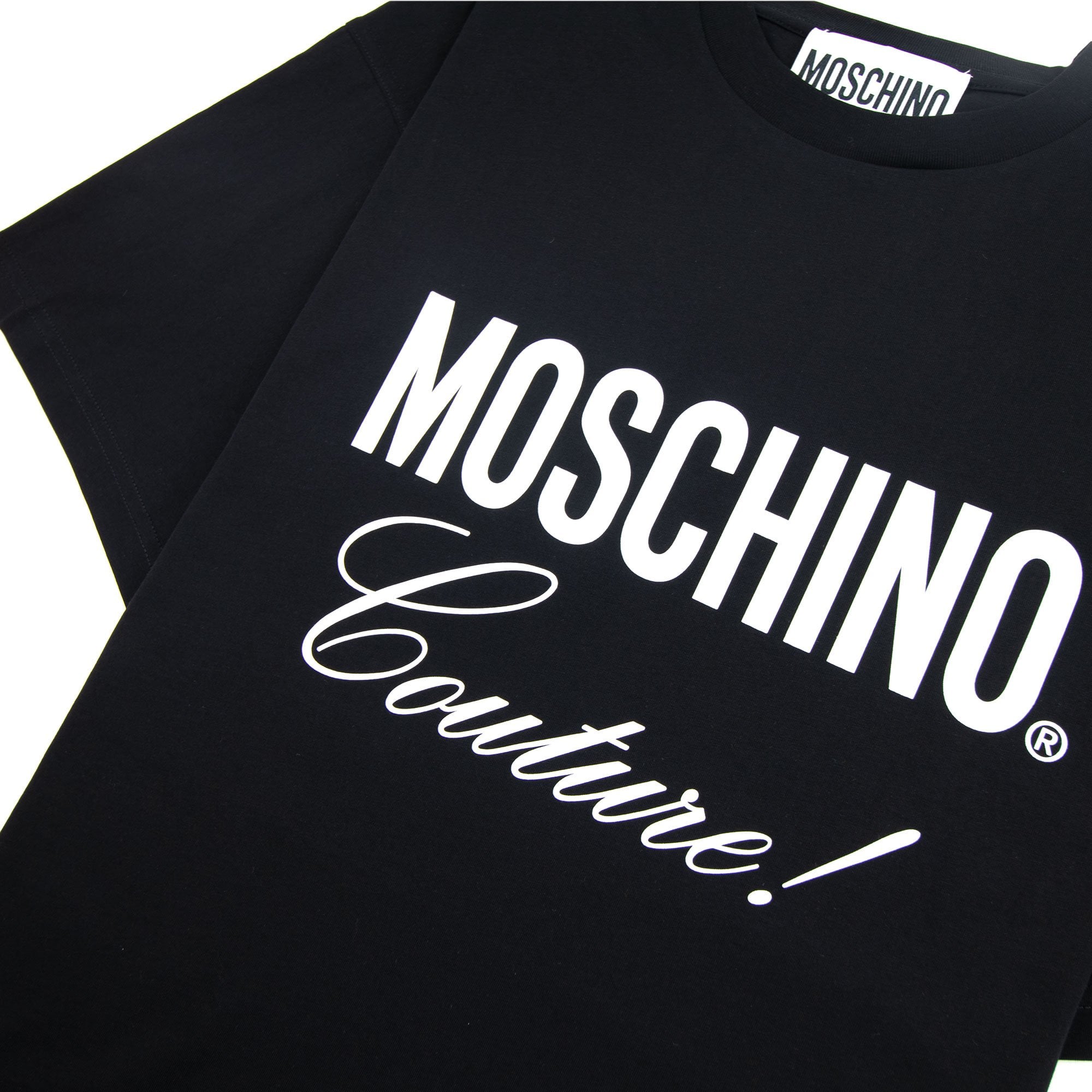Moschino Couture Script Logo T-shirt Black