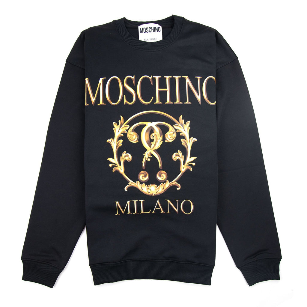 Moschino Couture Question Mark Technical Sweatshirt Black