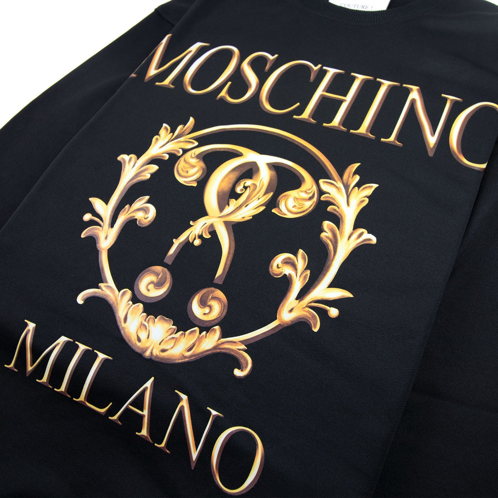 Moschino Couture Question Mark Technical Sweatshirt Black