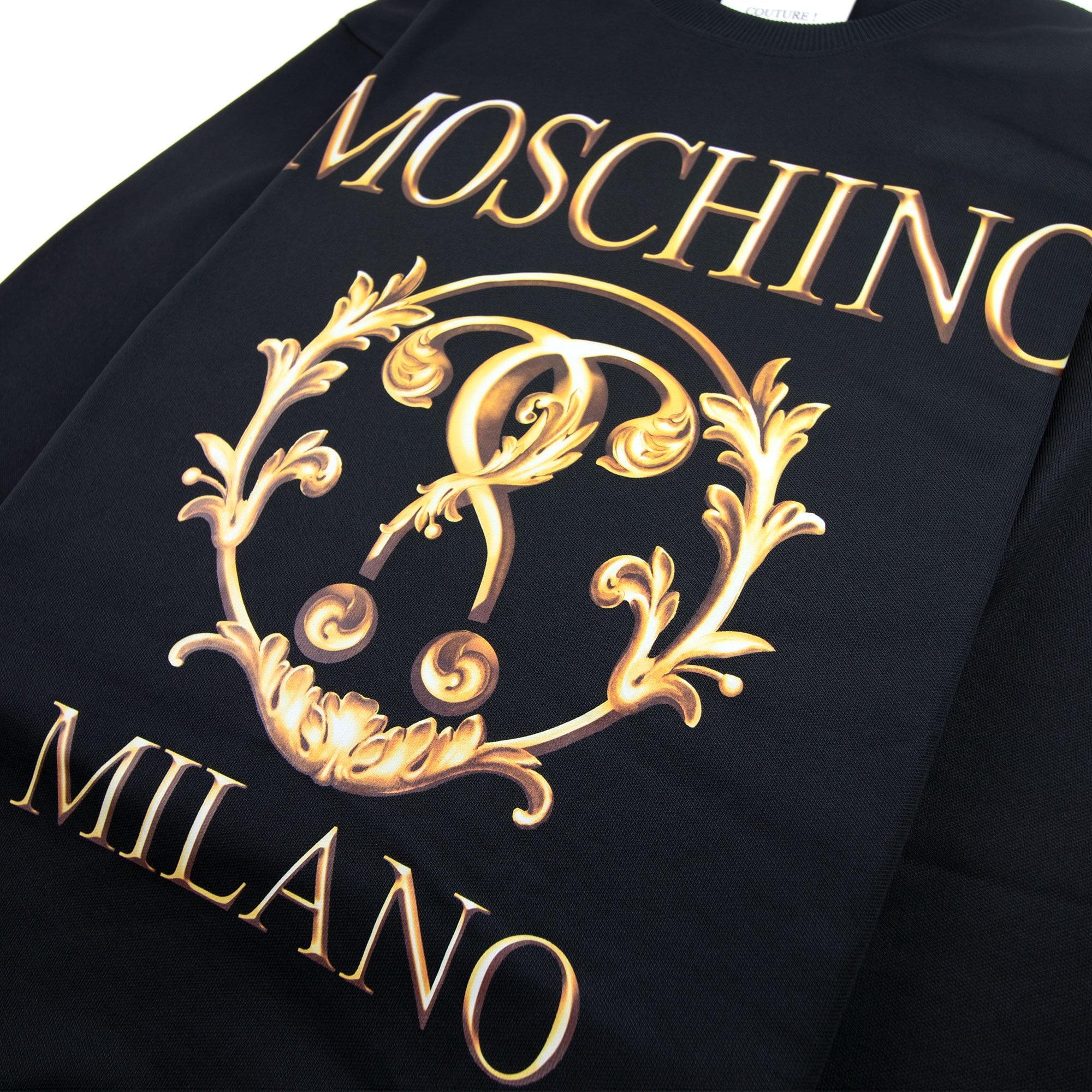 Moschino Couture Question Mark Technical Sweatshirt Black