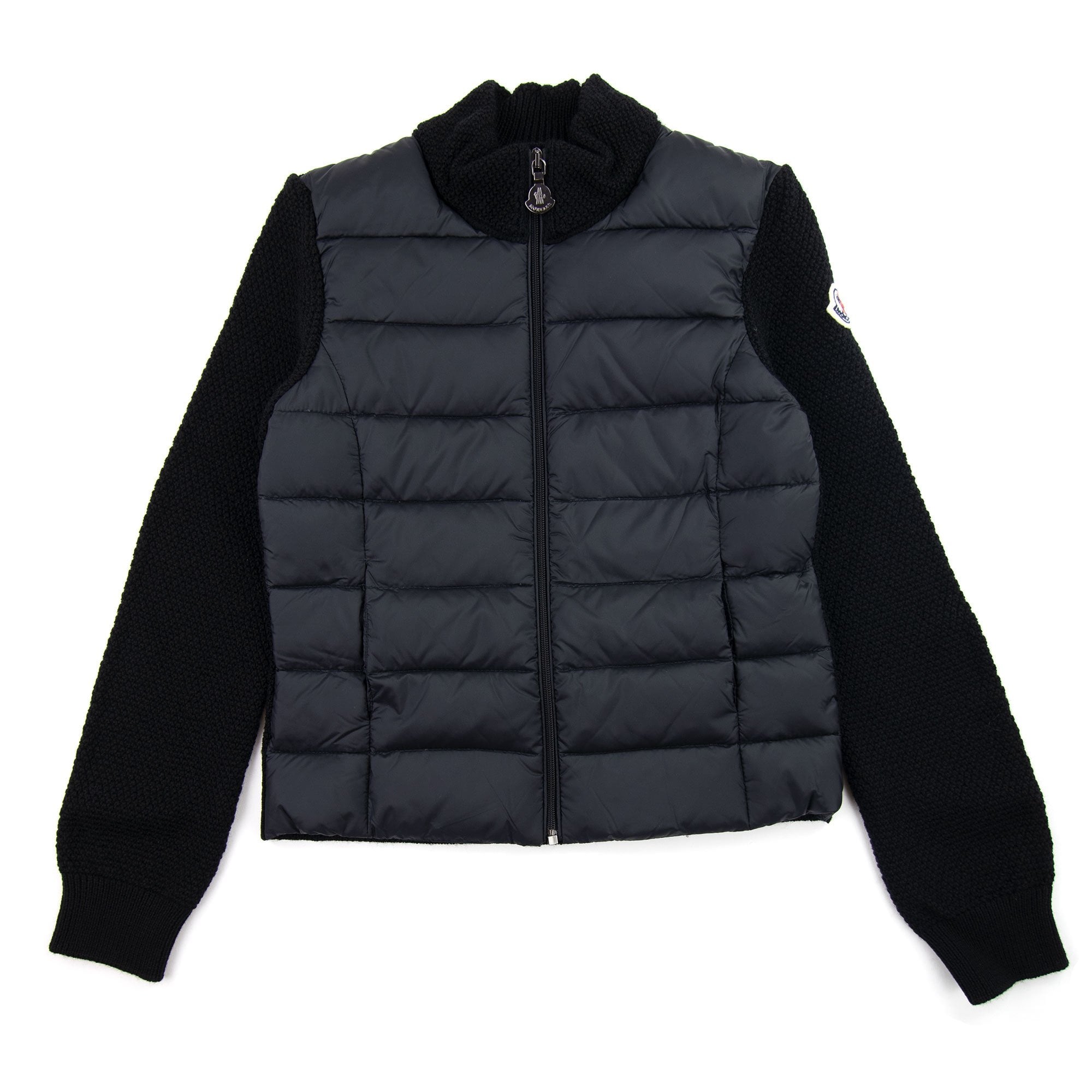 Moncler Junior Maglia Tricot Cardigan Black 999