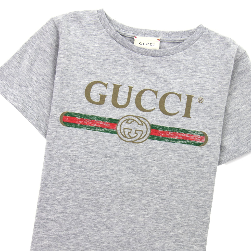 Gucci Junior Logo T-shirt 1676 Grey