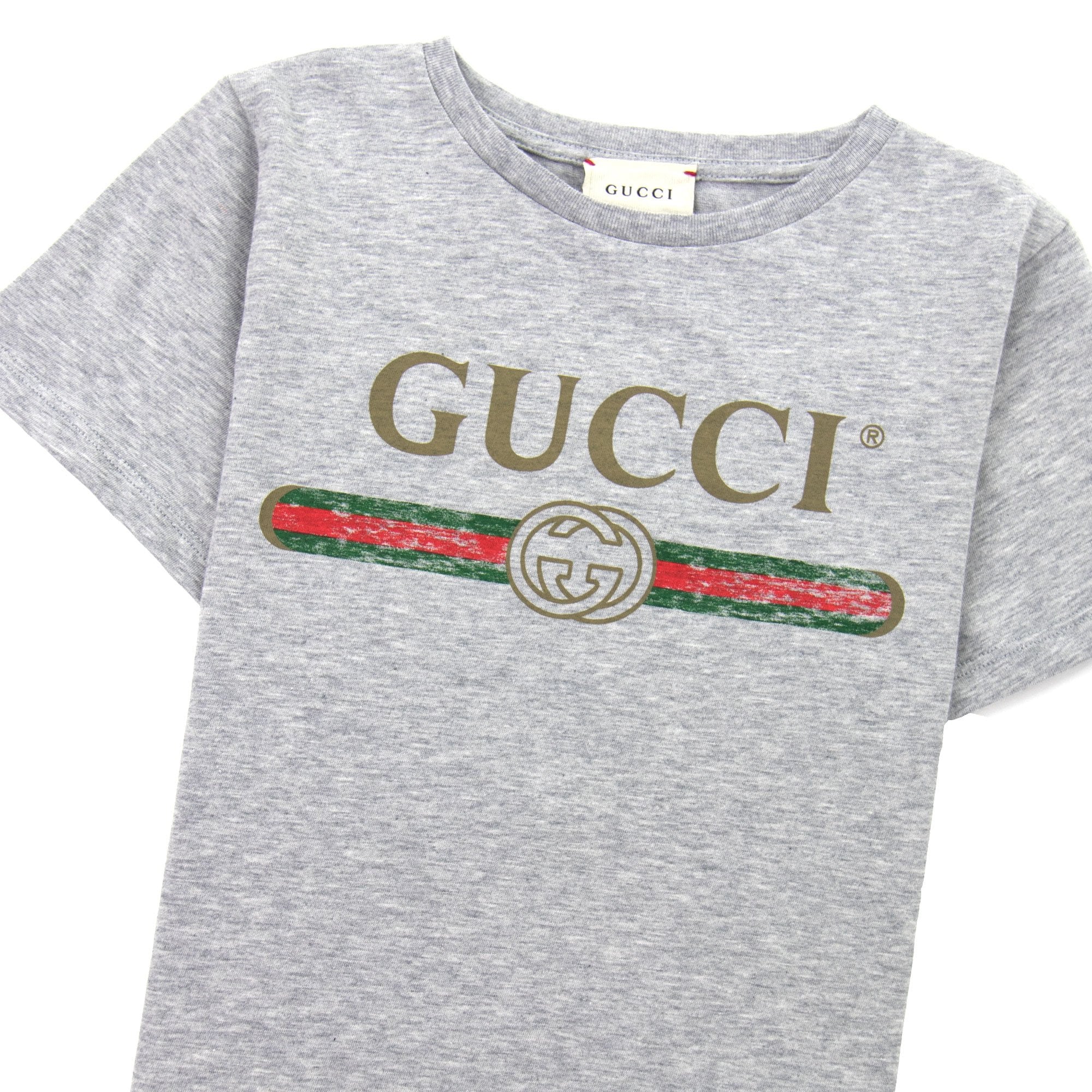 Gucci Junior Logo T-shirt 1676 Grey