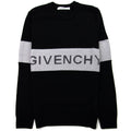 Givenchy Contrasting Stripe Sweater In Wool Black/white