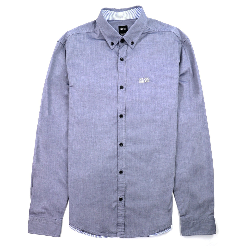 Hugo Boss Biado Regular Fit Long Sleeve Shirt Blue