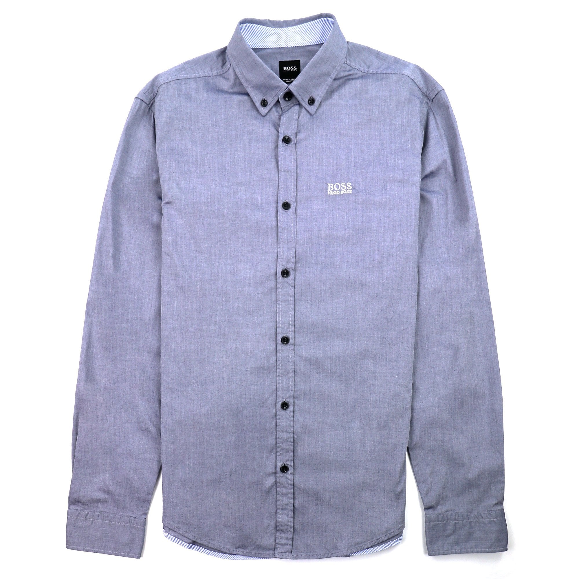 Hugo Boss Biado Regular Fit Long Sleeve Shirt Blue