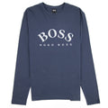 Hugo Boss Curved Embroidered Large Logo Togn LS T-Shirt