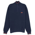 Hugo Boss Small Logo Quarter Zip Sweatshirt 410 Navy