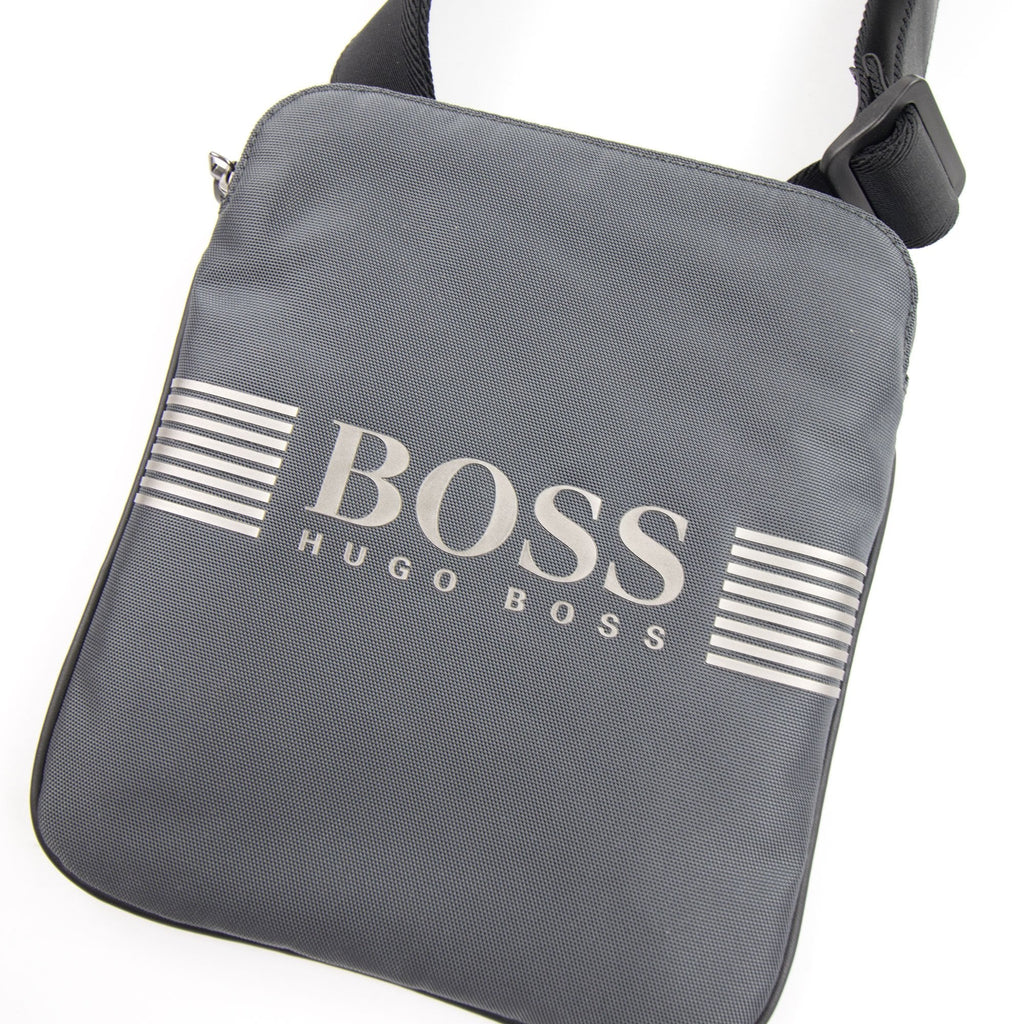 Hugo Boss Pixel Envelope Bag Dark Grey