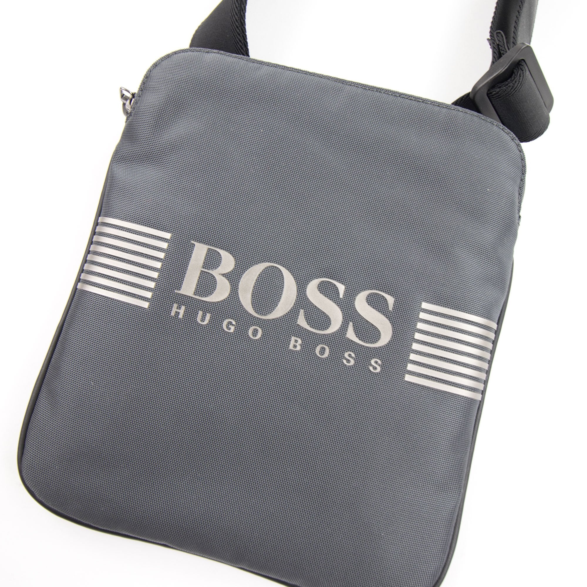 Hugo Boss Pixel Envelope Bag Dark Grey