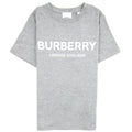 Burberry Children Branded Cotton T-shirt Grey Melange
