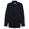 Givenchy Shirt In Cotton Twill With Collar Webbing Black