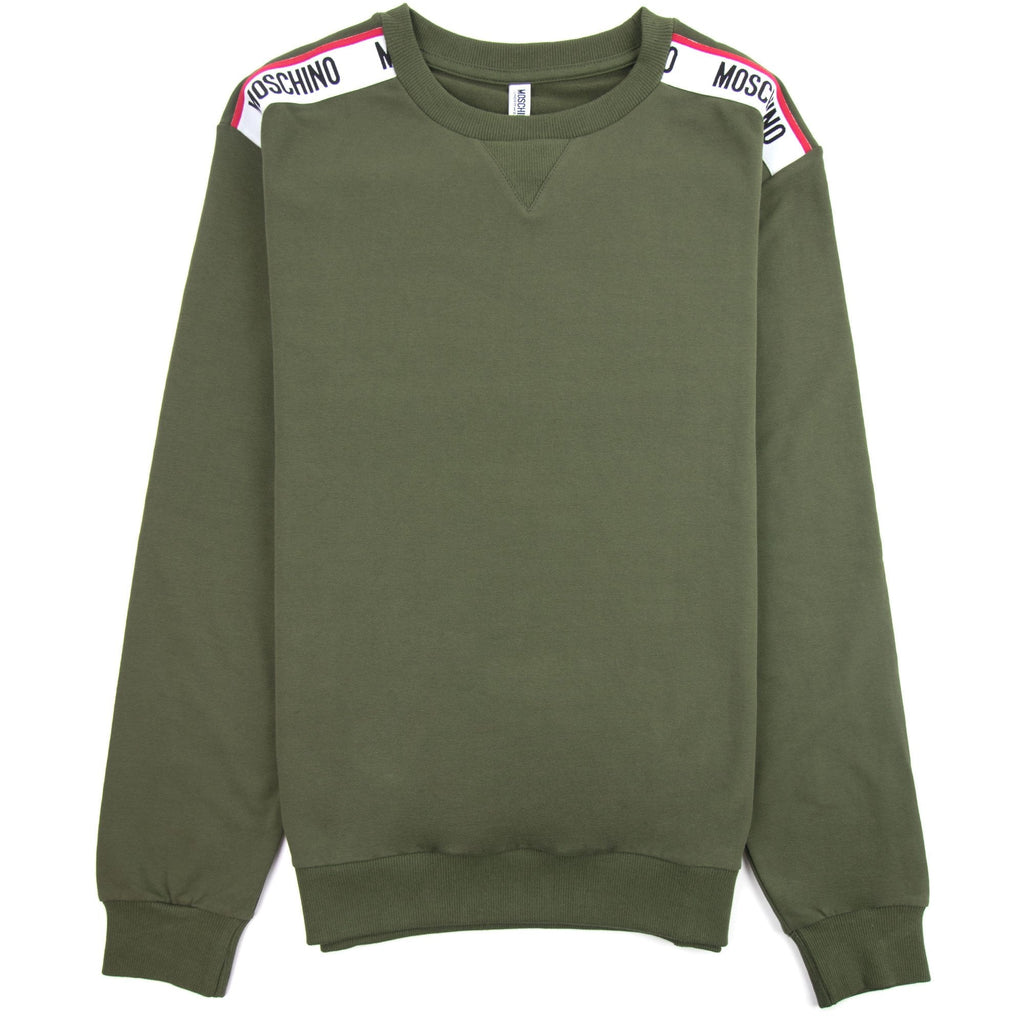 Moschino Underwear Tape Logo Sweatshirt Khaki 0430
