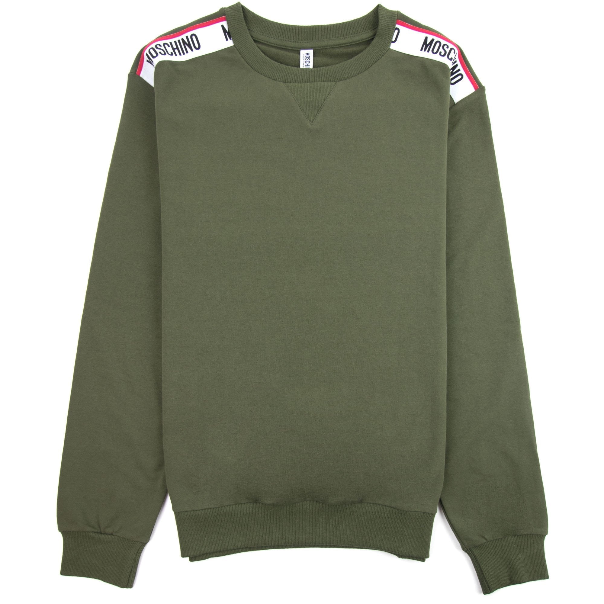 Moschino Underwear Tape Logo Sweatshirt Khaki 0430