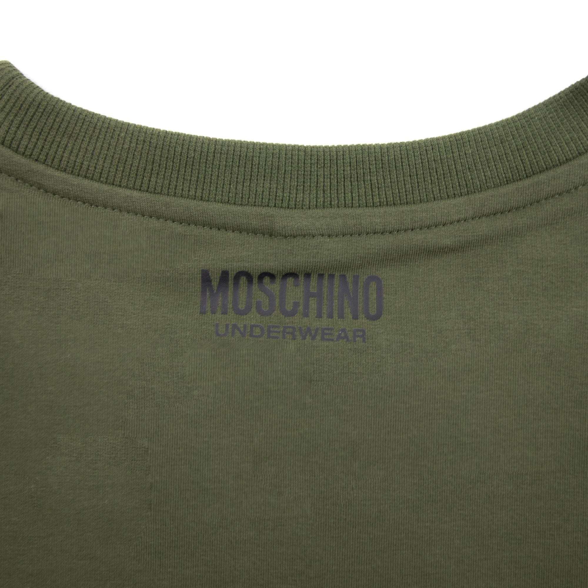 Moschino Underwear Tape Logo Sweatshirt Khaki 0430