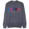 Kenzo Logo Crew Knit Sweatshirt Grey