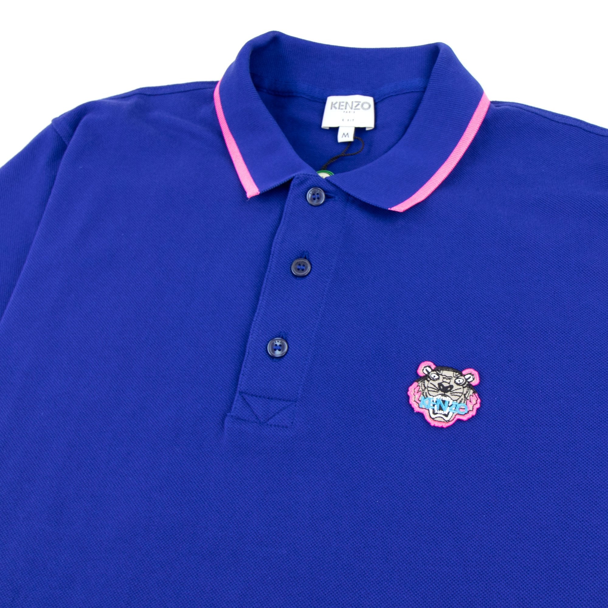 Kenzo Tiger Crest Polo Blue