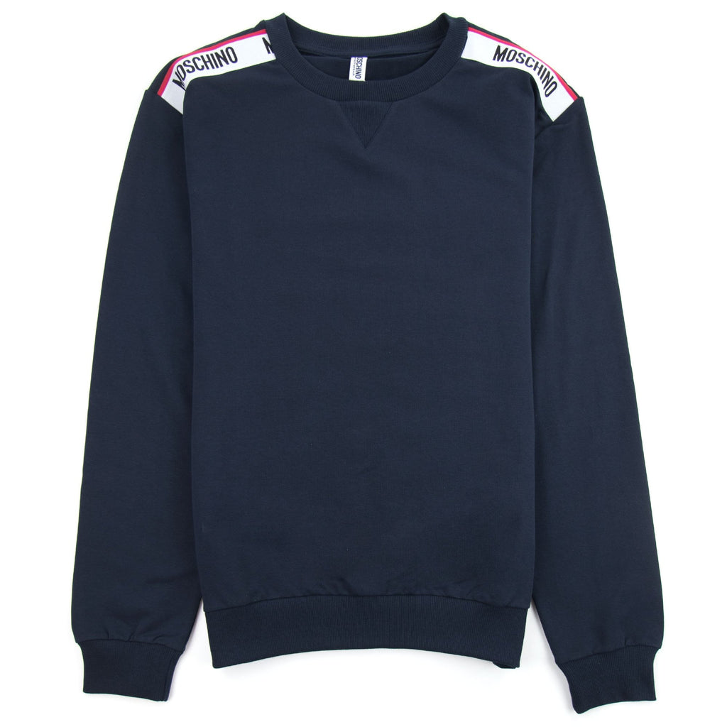 Moschino Underwear 2pcs Tape Logo Sweatshirt Tracksuit Navy 0290
