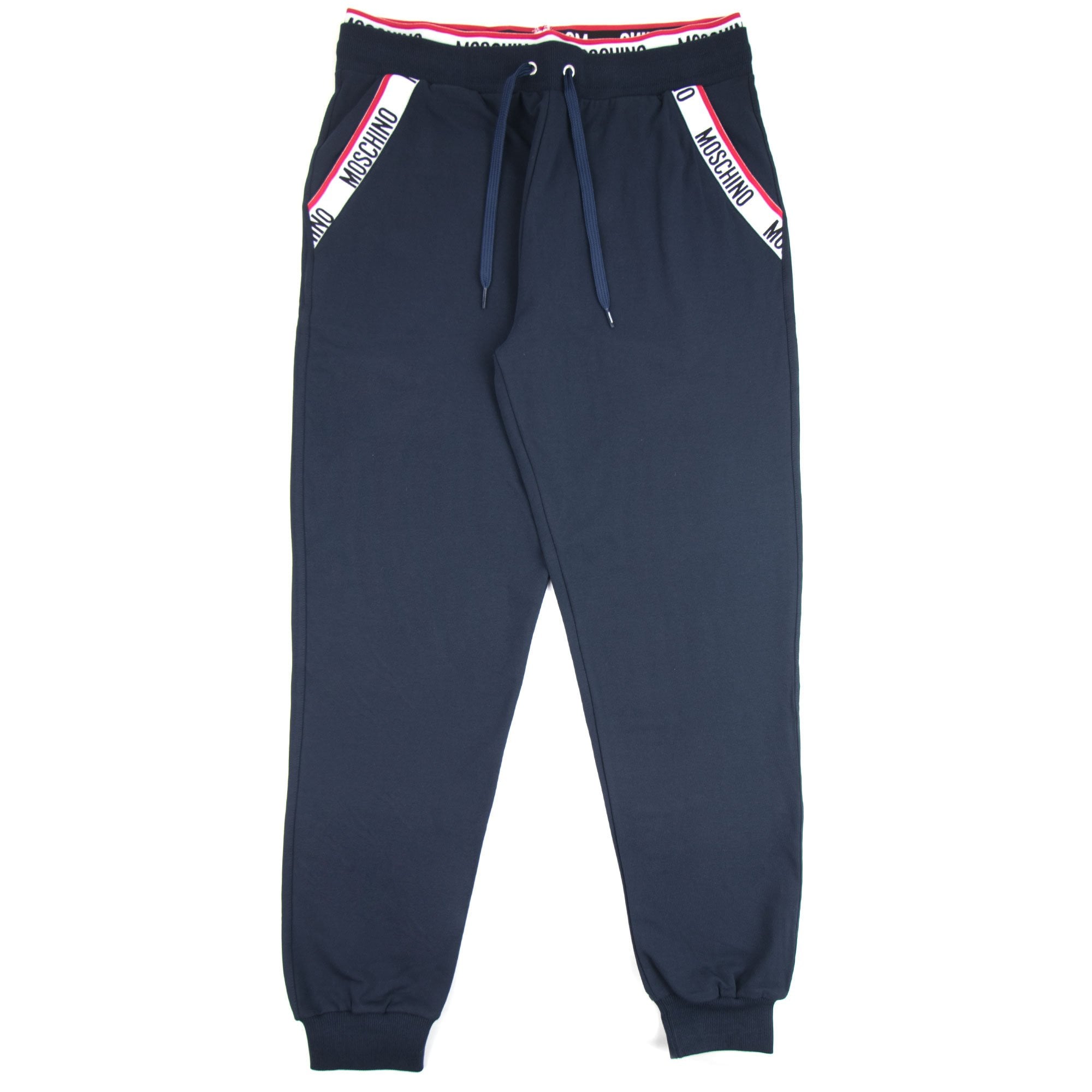 Moschino Underwear 2pcs Tape Logo Sweatshirt Tracksuit Navy 0290