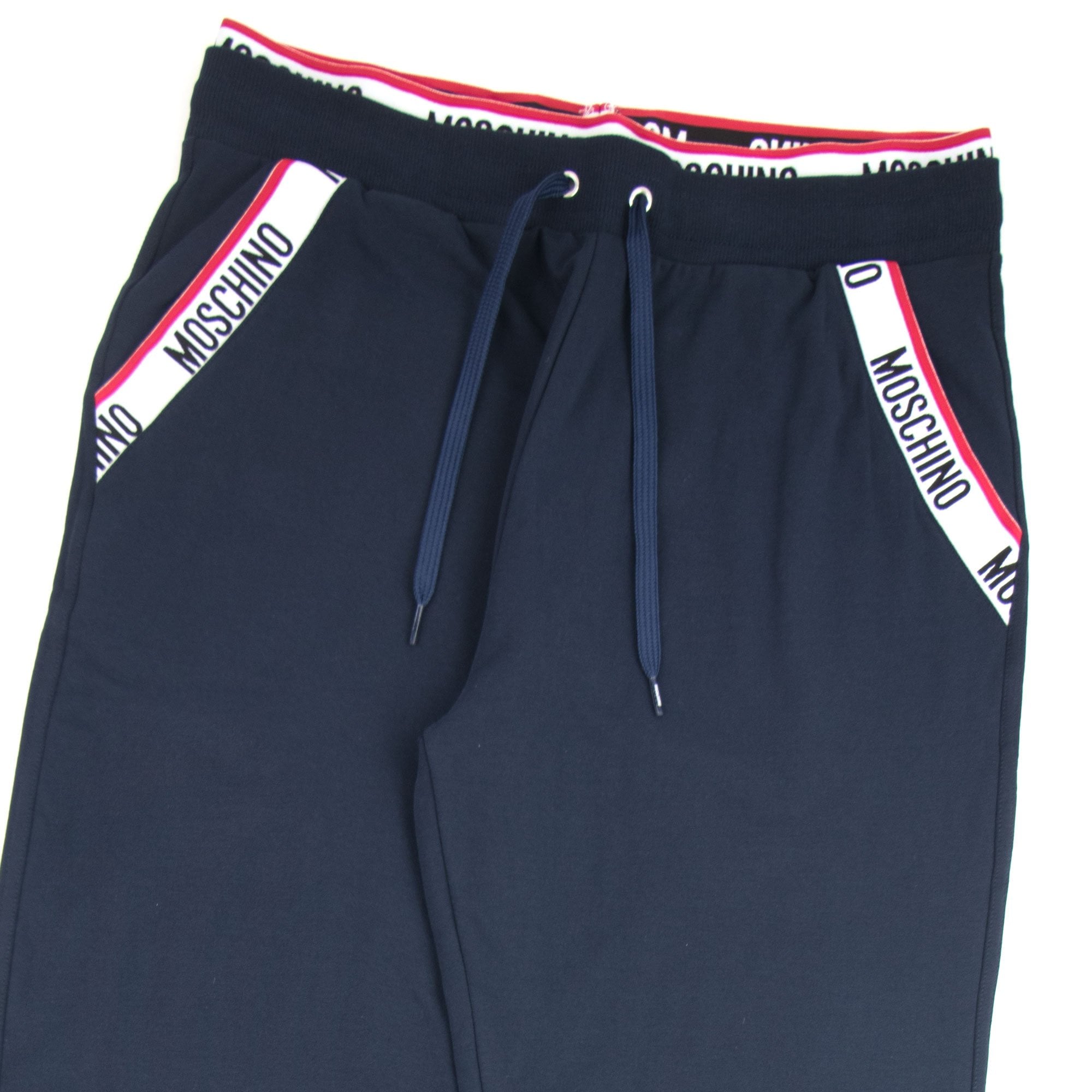 Moschino Underwear 2pcs Tape Logo Sweatshirt Tracksuit Navy 0290
